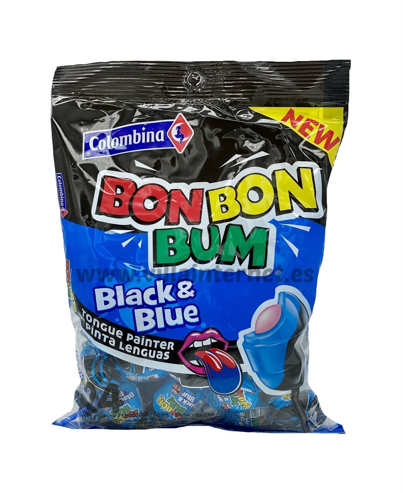 Bon Bon Bum sabor black&blue 24uds. - Imagen 1