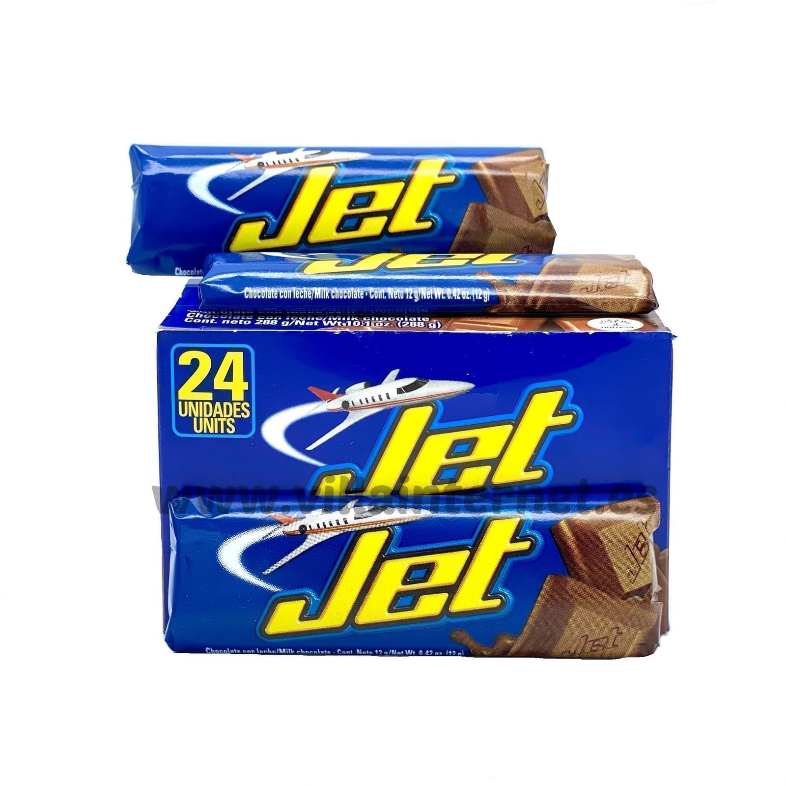Chocolate con leche Jet caja 24x12g - Imagen 1