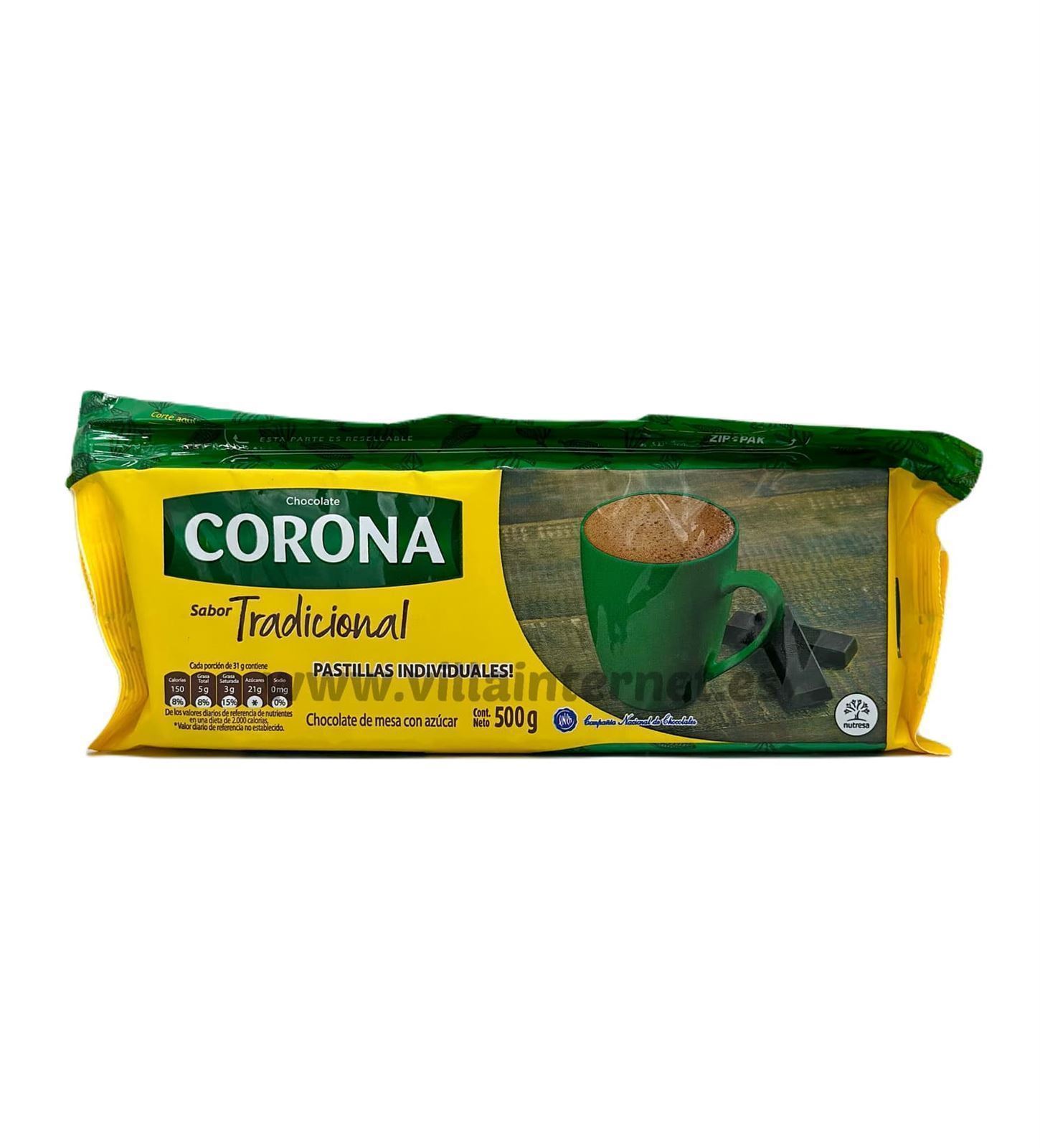 Chocolate de mesa Corona 500g - Imagen 1