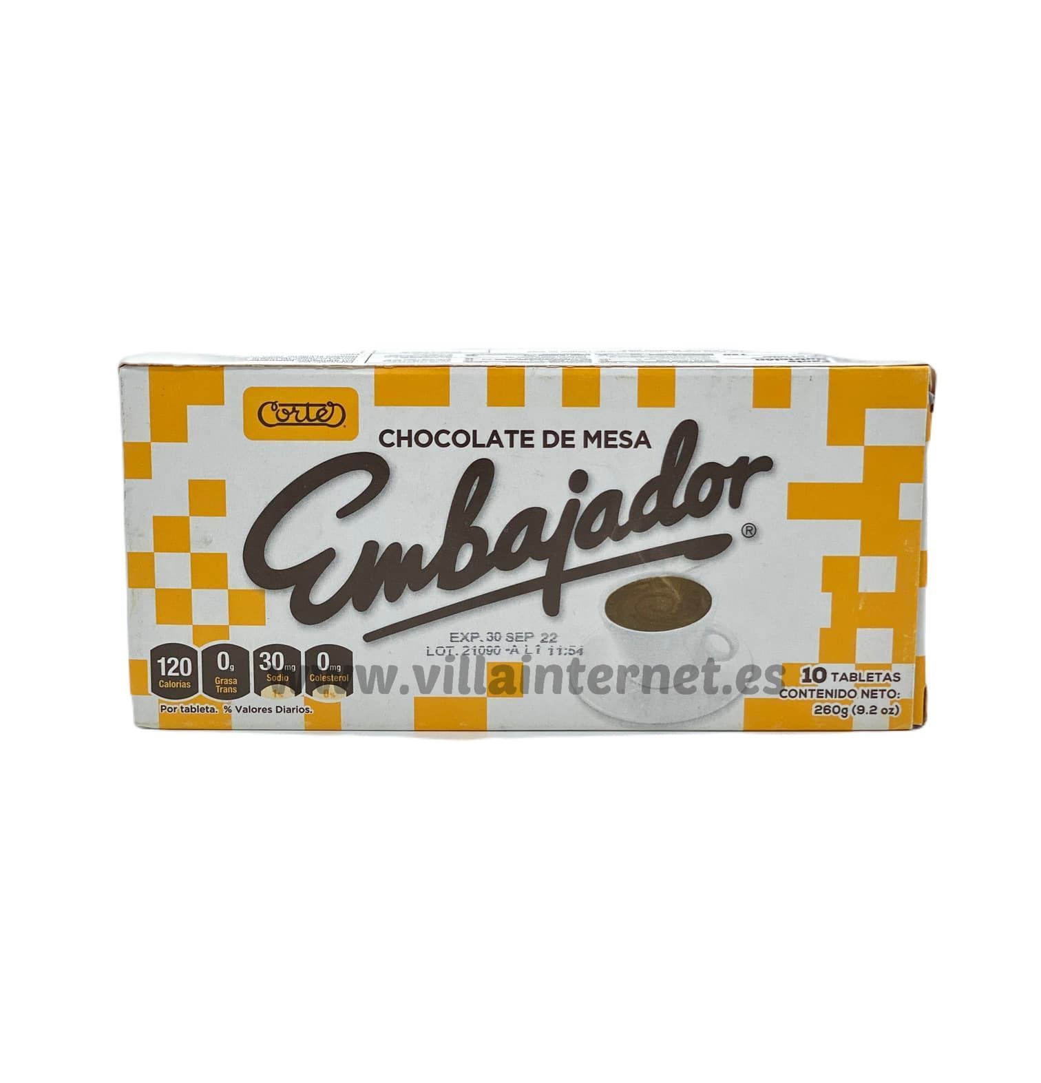 Chocolate de mesa Embajador 10 tabletas - Imagen 1