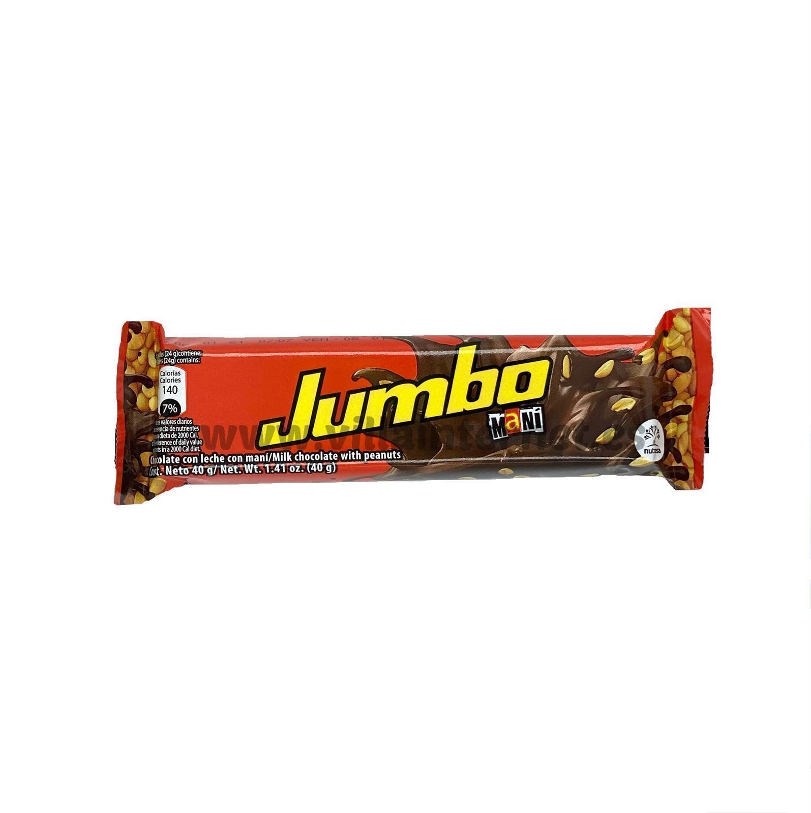 Chocolate Jumbo maní 40g - Imagen 1