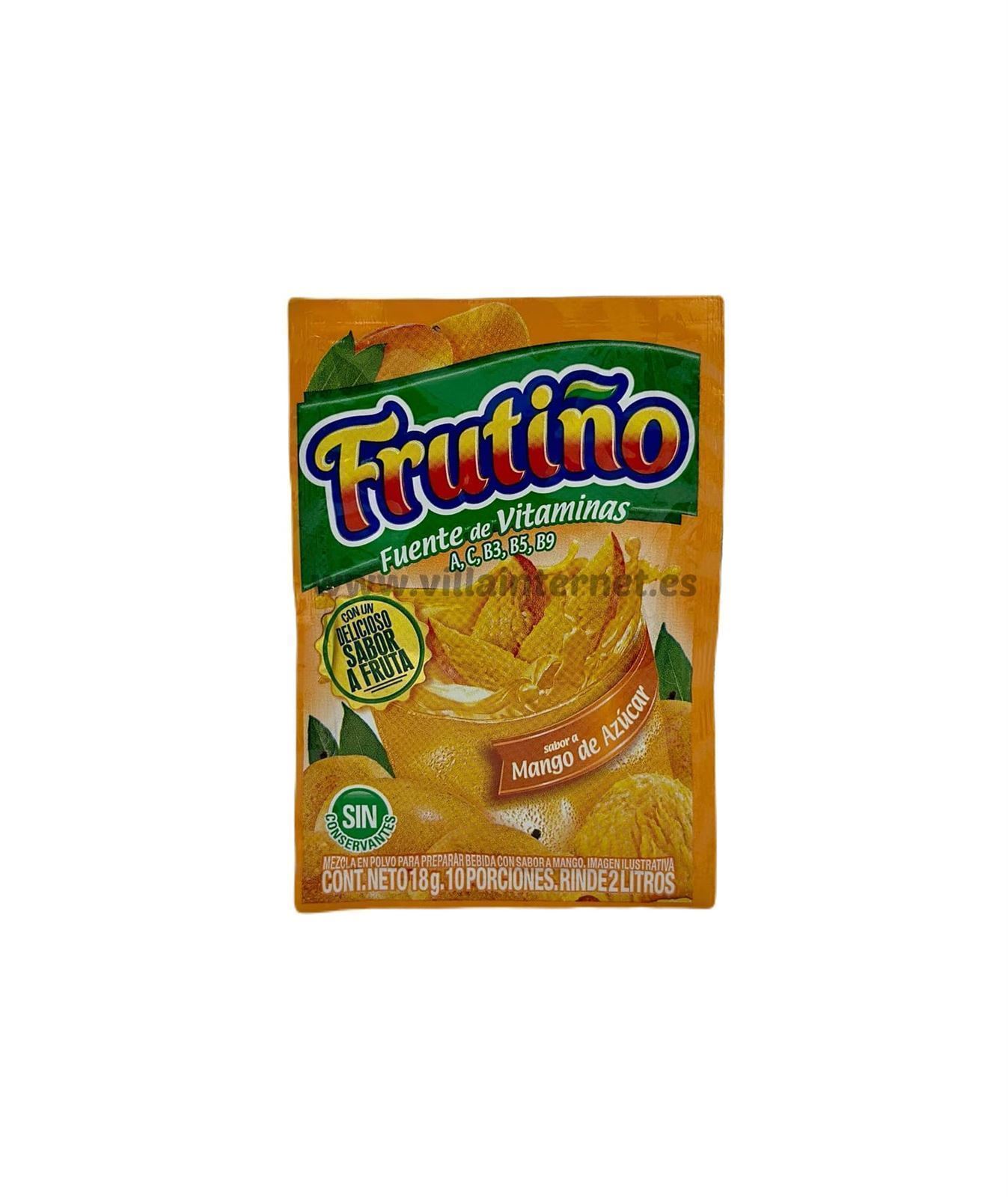 Frutiño instantáneo sabor mango de azúcar 18g - Imagen 1