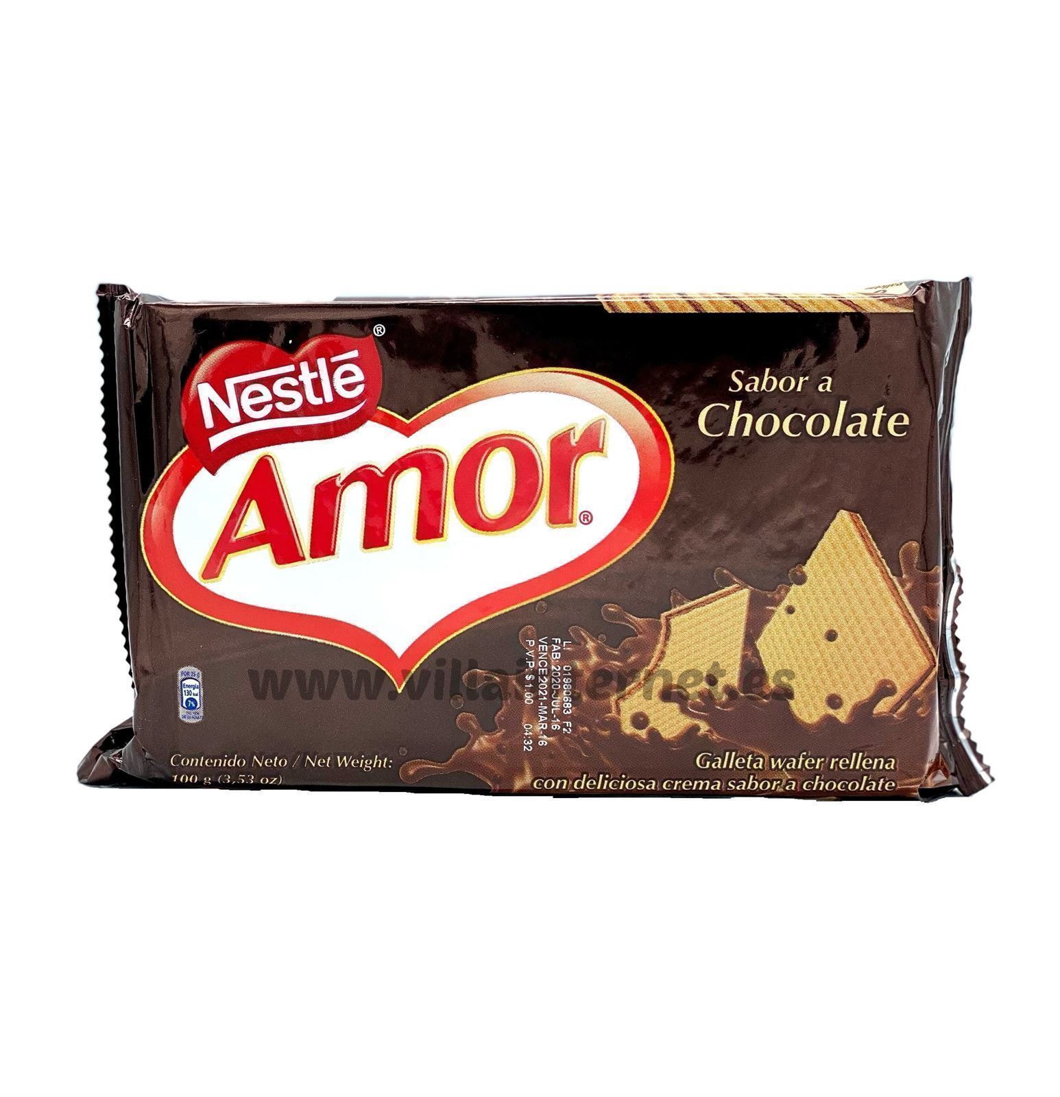 Galletas Amor sabor chocolate 100g - Imagen 1