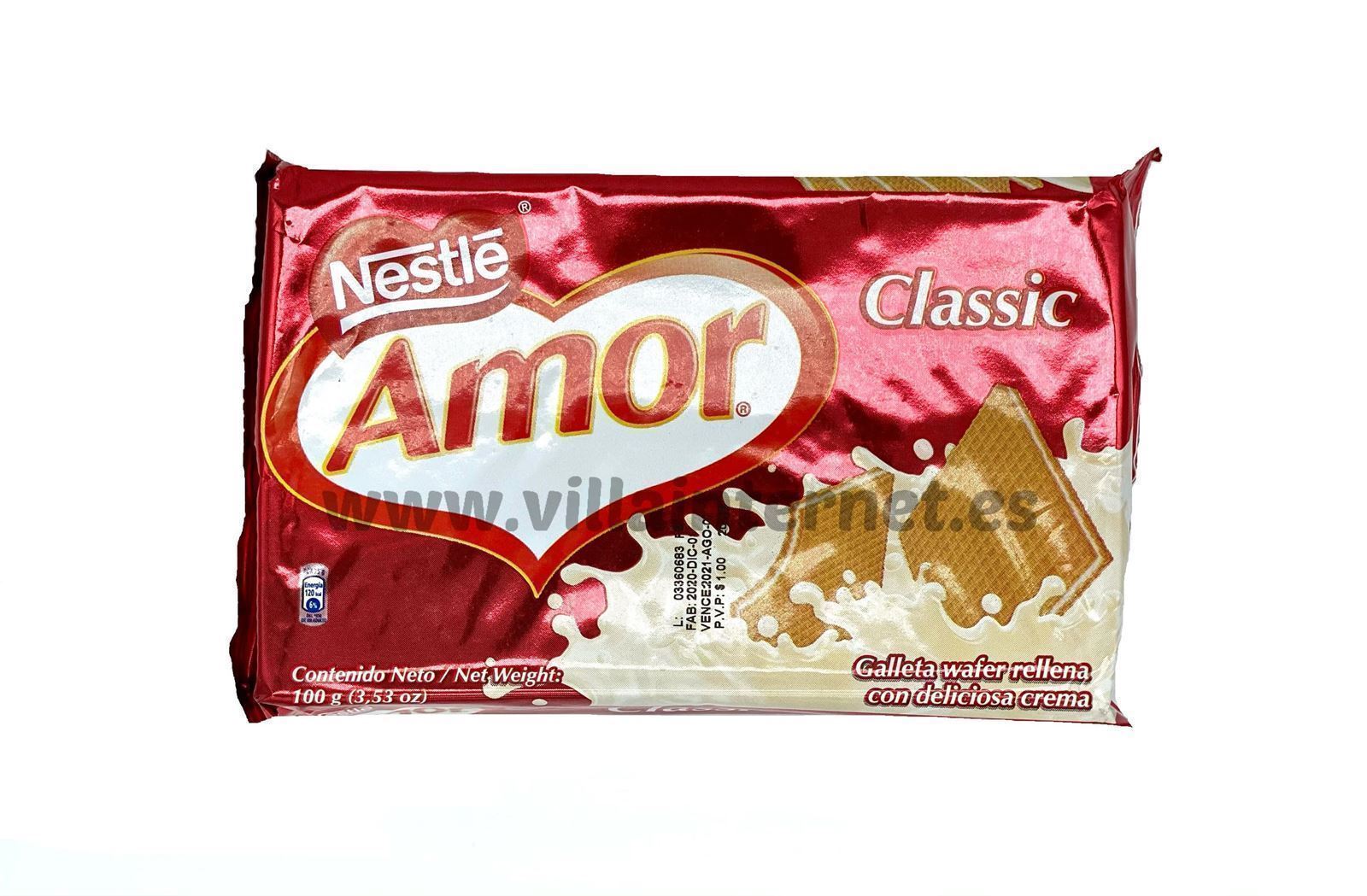 Galletas Amor sabor classic 100g - Imagen 1