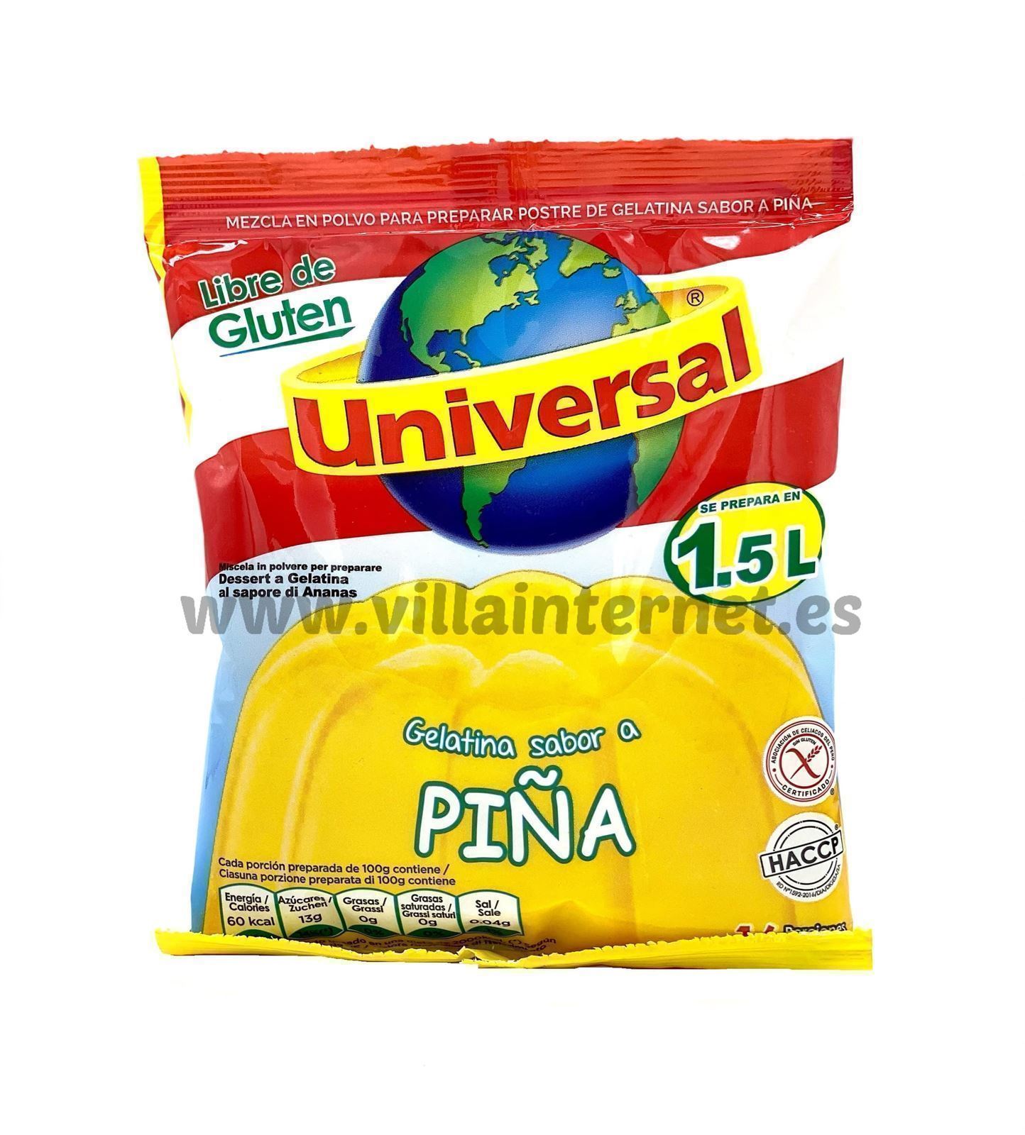 Gelatina Universal sabor piña 250g - Imagen 1