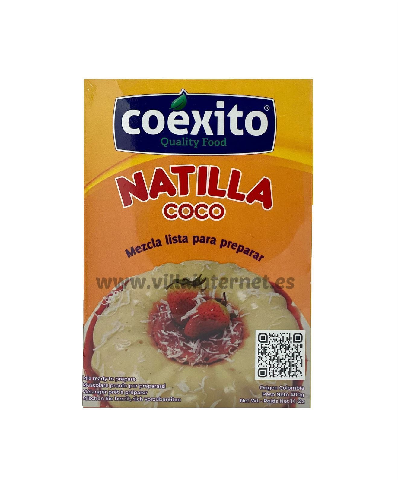 Mezcla para natillas sabor coco 400g - Imagen 1