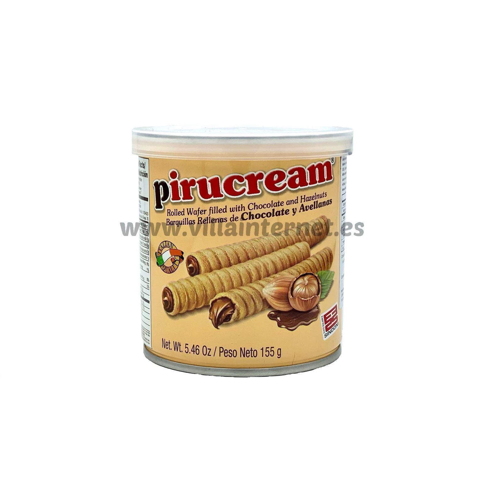 Pirucream sabor chocolate y avellana 155g - Imagen 1
