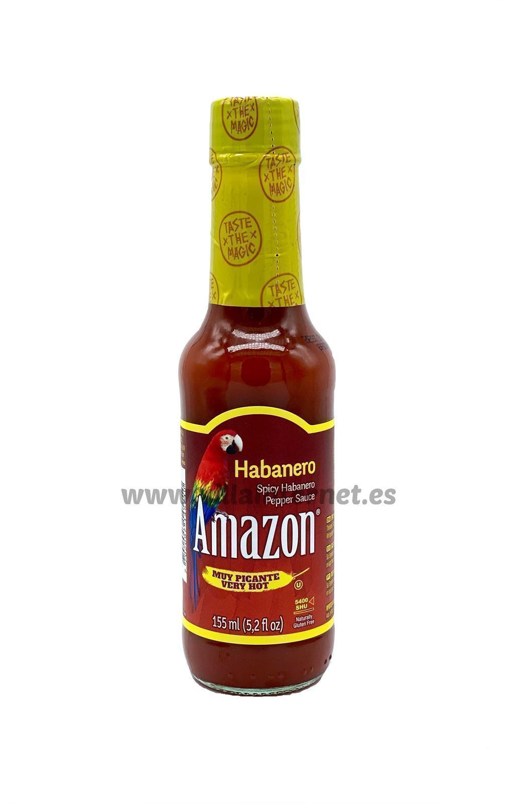 Salsa Amazon habanero muy picante 155ml - Imagen 1