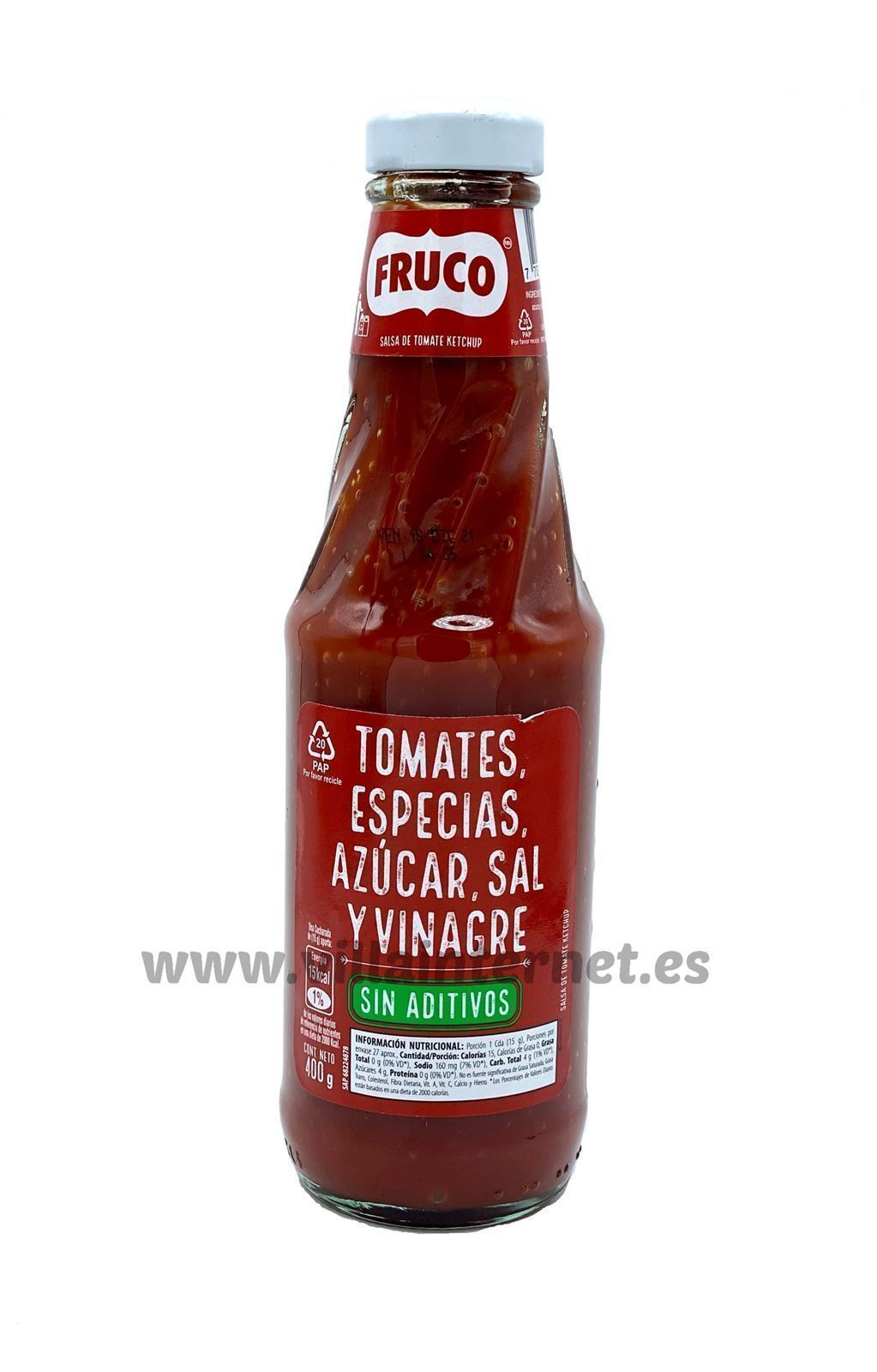 Salsa de tomate kétchup Fruco 400g - Imagen 1