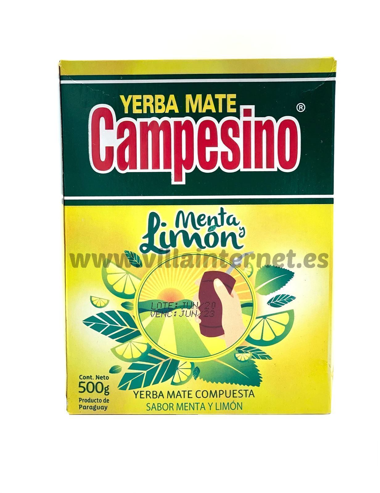 Yerba mate Campesino menta y limón 500g - Imagen 1