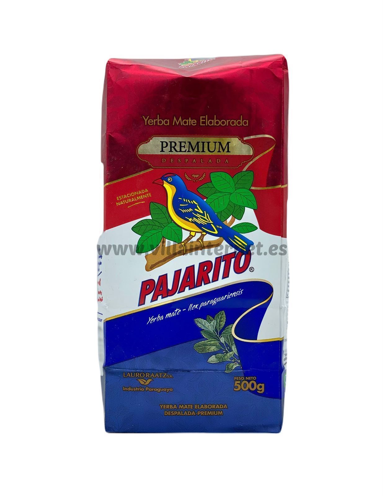 Yerba mate elaborada Pajarito premium despalada 500g - Imagen 1