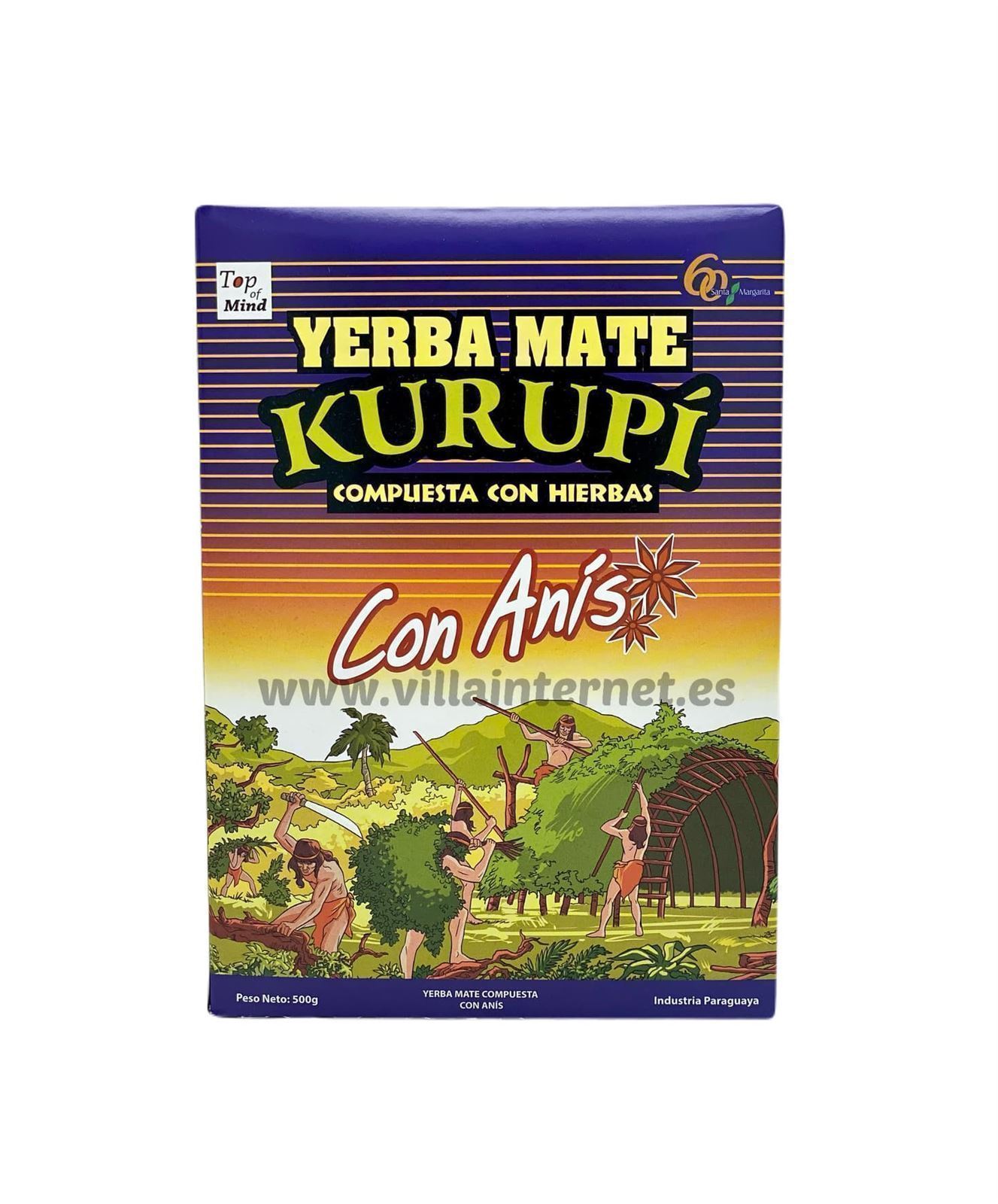 Yerba mate Kurupí compuesta con anís 500g - Imagen 1